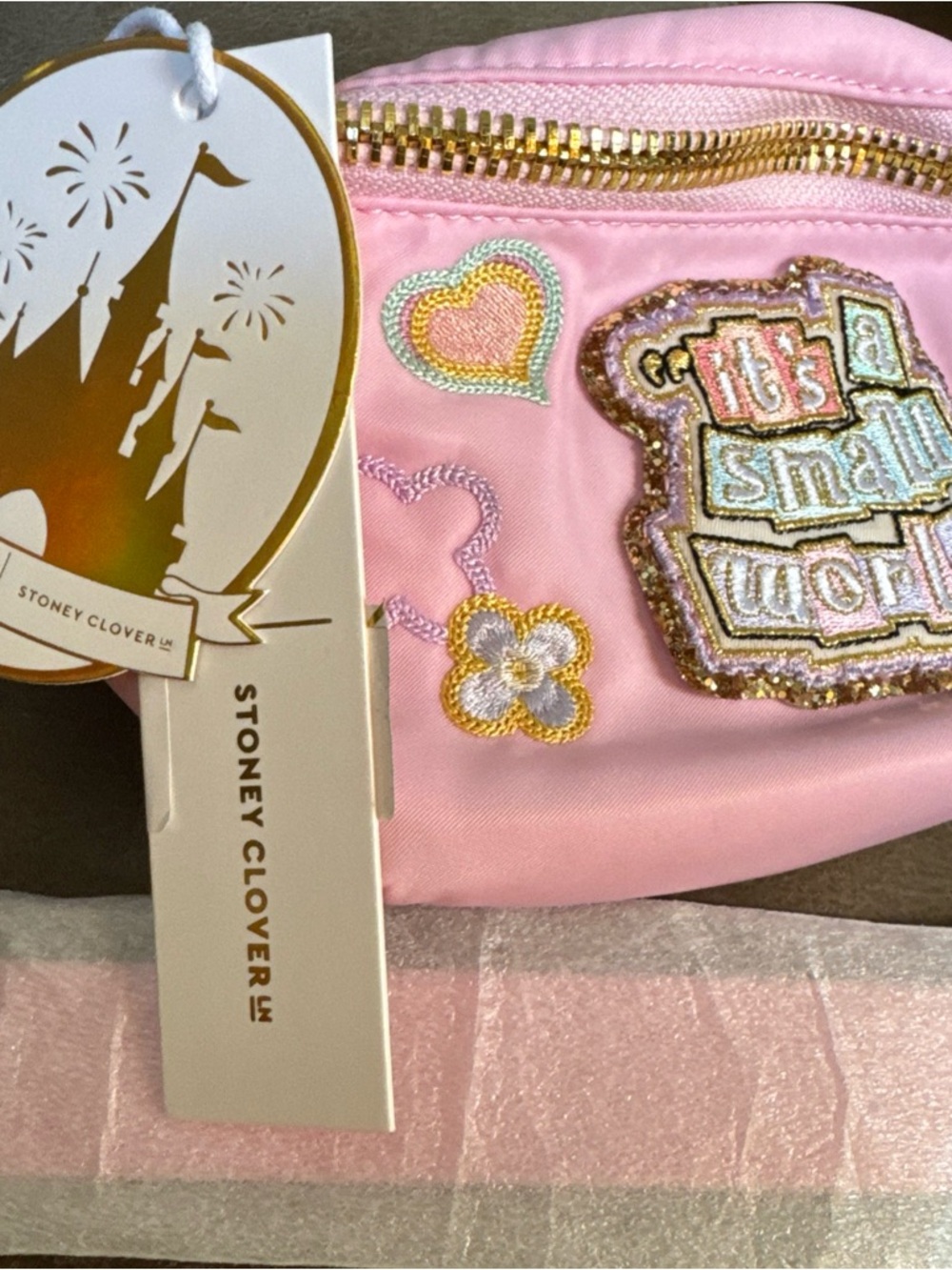 Stoney Clover Lane 'It's a Small World' Sequin Patch Fanny Pack - Picture 6 of 9